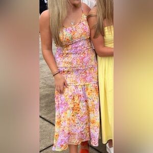 Fate Pastel Floral Maxi Dress